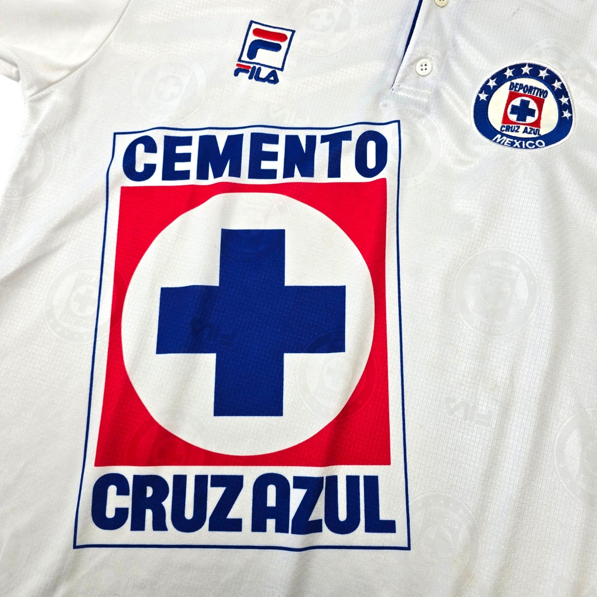 1999/00 Cruz Azul Away Football Shirt (L) FILA - Football Finery - FF306540