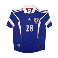 1999/00 Japan Home Football Shirt (S) Adidas 28 Nakata - Football Finery - FF302665