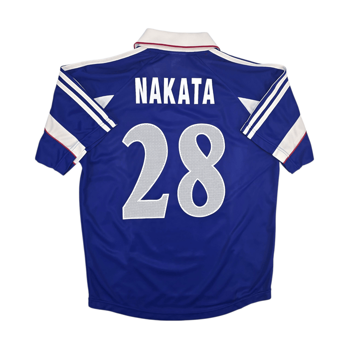 1999/00 Japan Home Football Shirt (S) Adidas 28 Nakata - Football Finery - FF302665