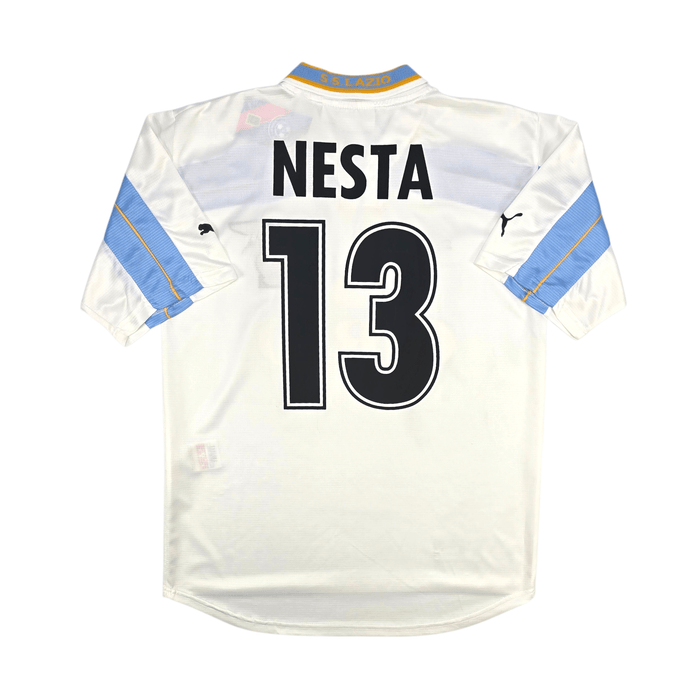 1999/00 Lazio Away Football Shirt (S) Puma 13 Nesta (Centenary) - Football Finery - FF302906