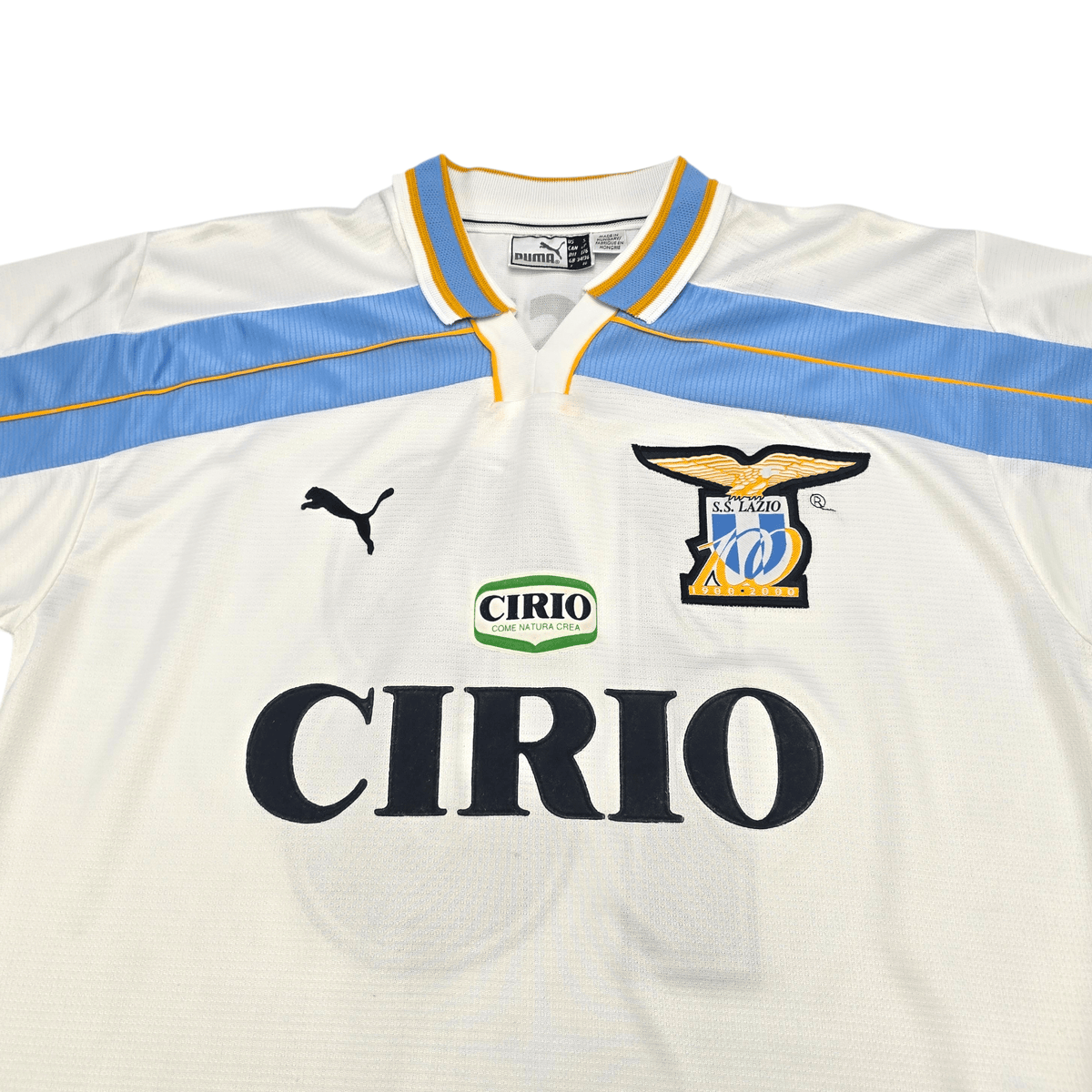 1999/00 Lazio Away Football Shirt (S) Puma 13 Nesta (Centenary) - Football Finery - FF302906