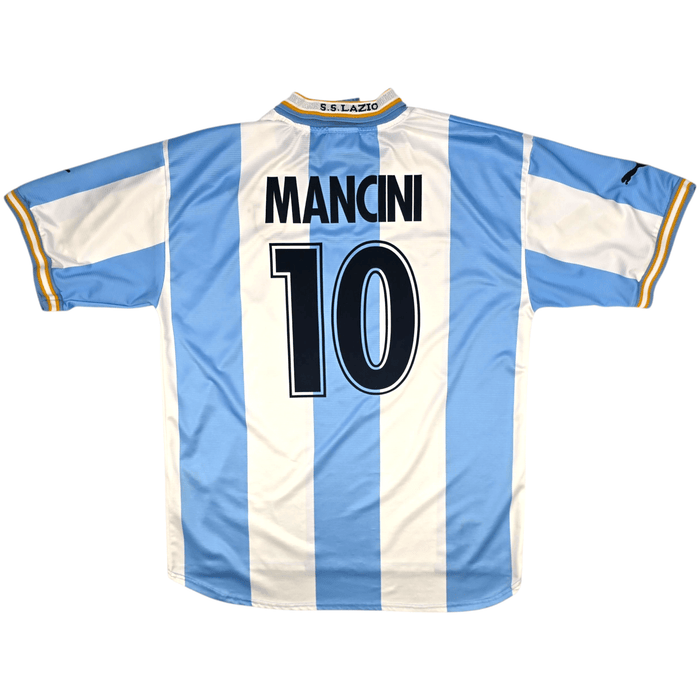 1999/00 Lazio Home Football Shirt (2XL) Puma 10 Manchini (UCL) - Football Finery - FF301935