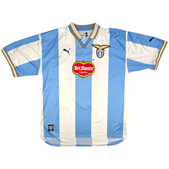 1999/00 Lazio Home Football Shirt (2XL) Puma 10 Manchini (UCL) - Football Finery - FF301935