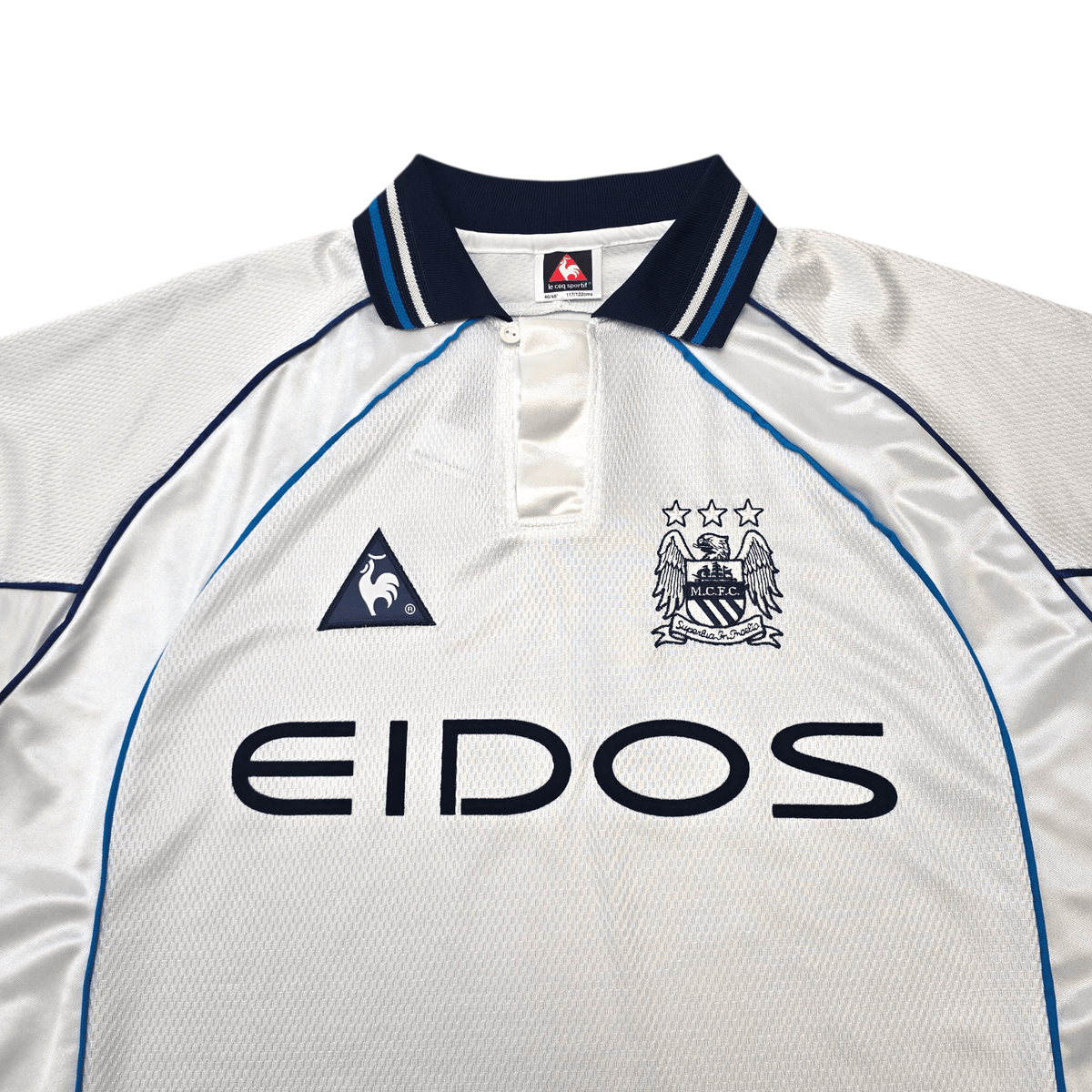 1999/00 Manchester City Away Football Shirt (XL) Le Coq Sportif - Football Finery - FF305473