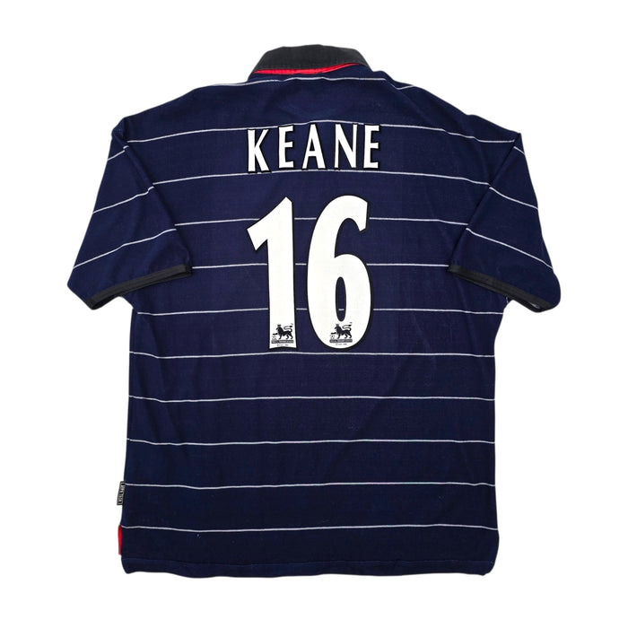 1999/00 Manchester United Away Football Shirt (XL) Umbro 16 Keane - Football Finery - FF305076