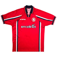 1999/00 Middlesbrough Home Football Shirt (L) Errea 8 Gascoigne - Football Finery - FF306291