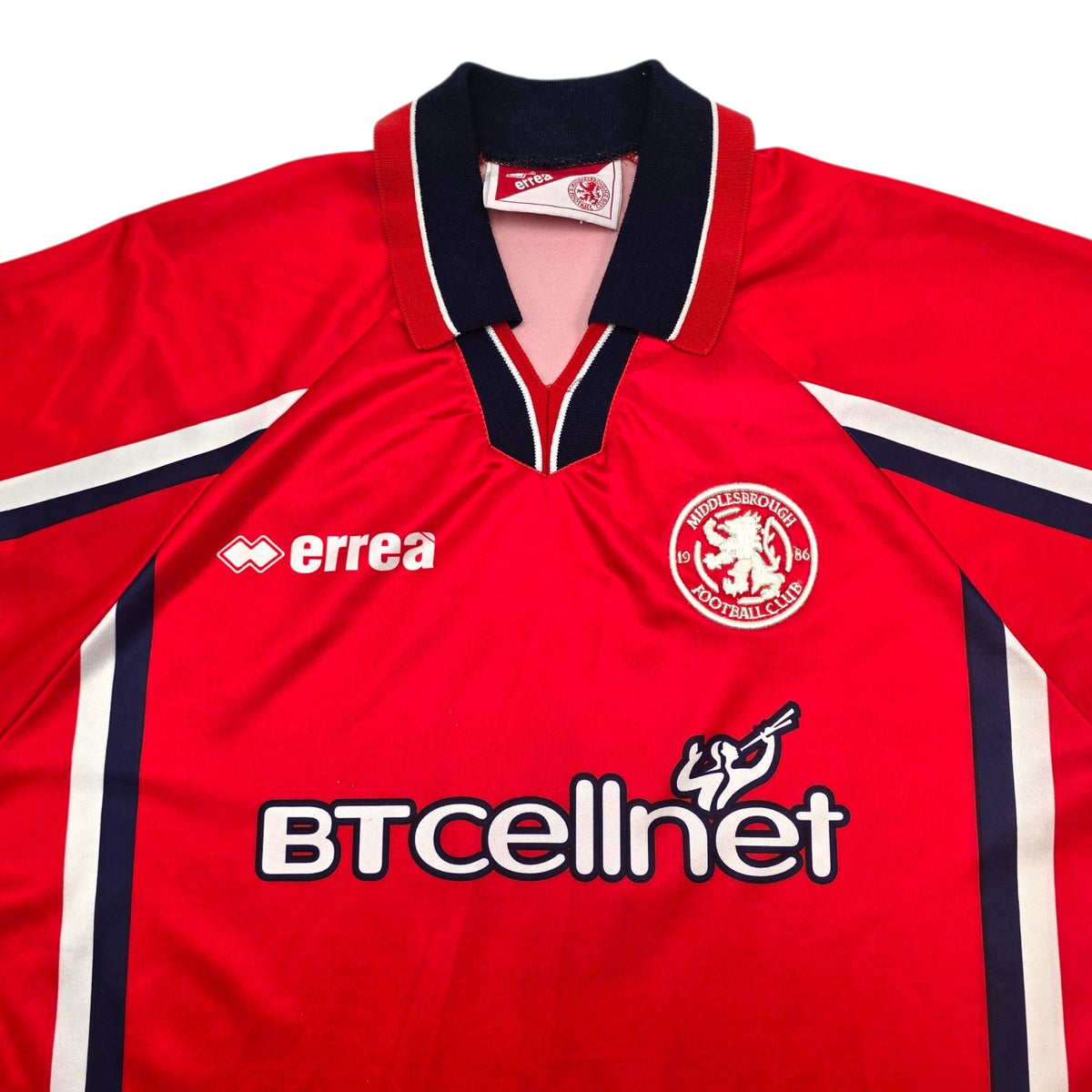 1999/00 Middlesbrough Home Football Shirt (L) Errea 8 Gascoigne - Football Finery - FF306291