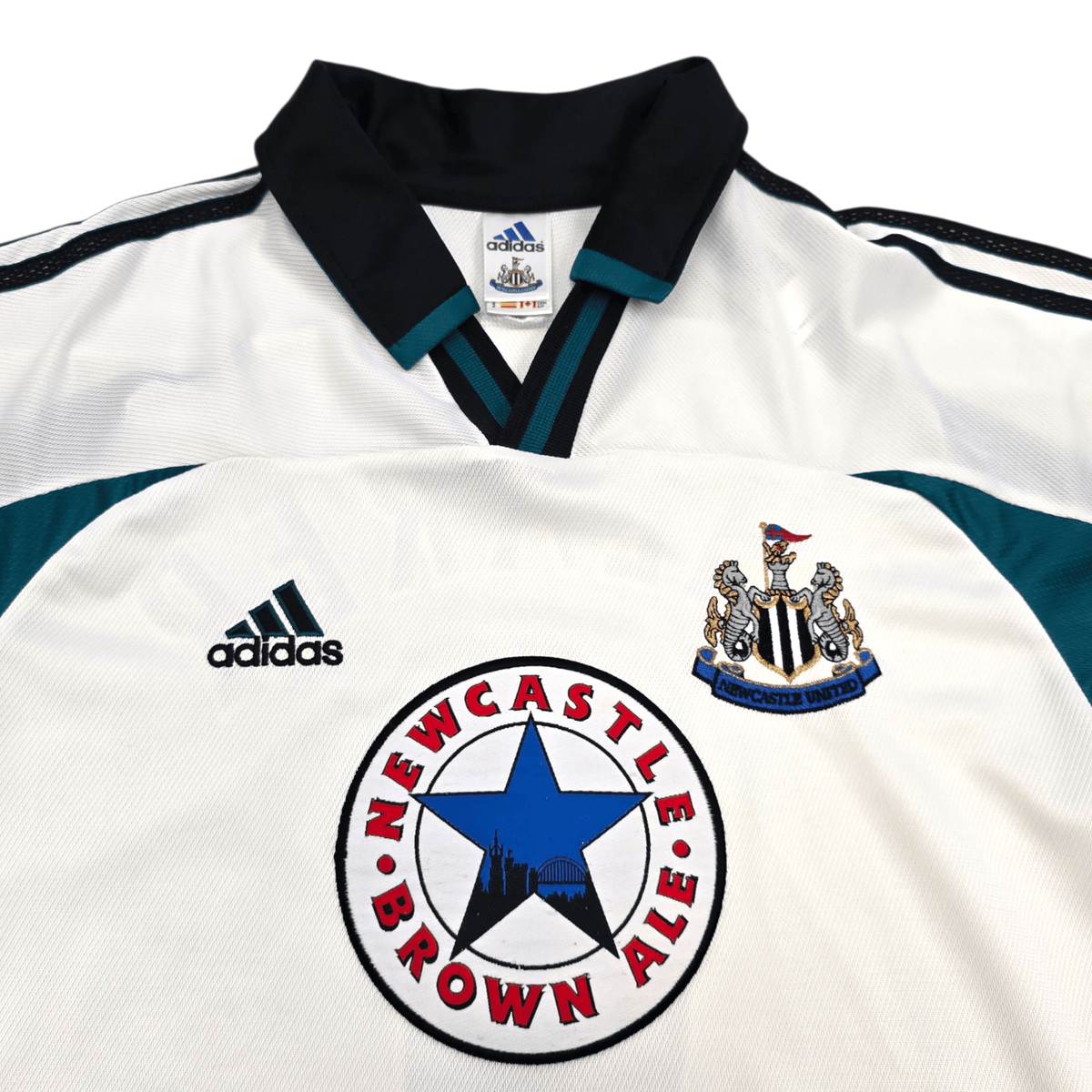 1999/00 Newcastle United Away Football Shirt (S) Adidas 9 Shearer - Football Finery - FF303886