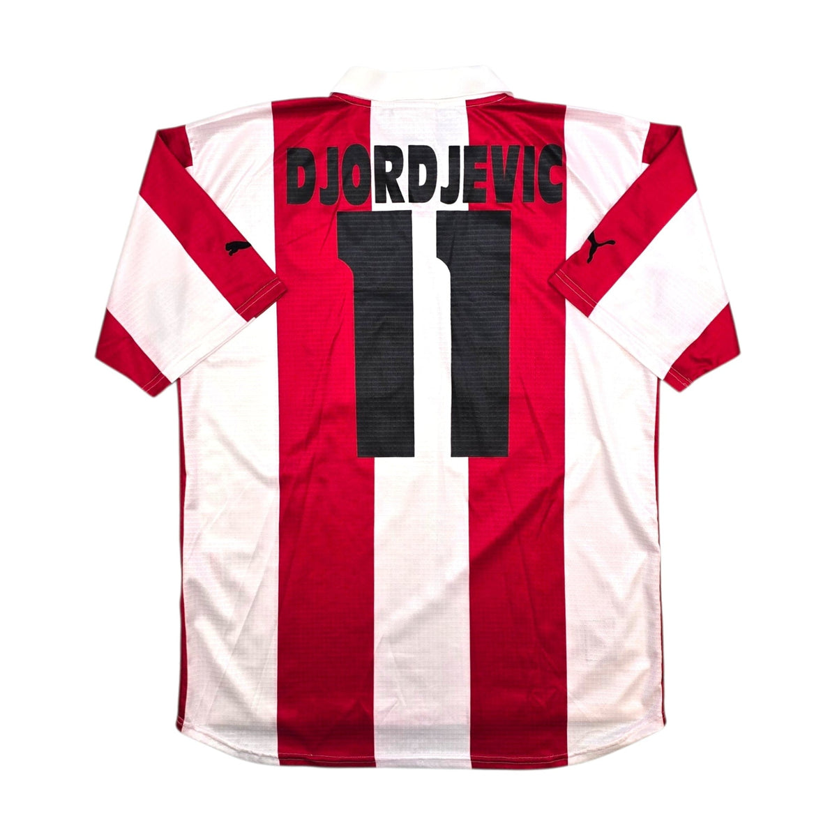 1999/00 Olympiakos Home Football Shirt (XL) Puma 11 Djordjevic - Football Finery - FF305538