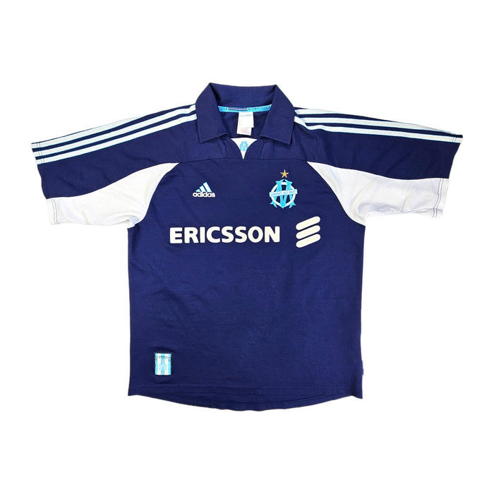 1999/00 Olympique Marseille Away Football Shirt (M) Adidas #7 Pires - Football Finery - FF203273