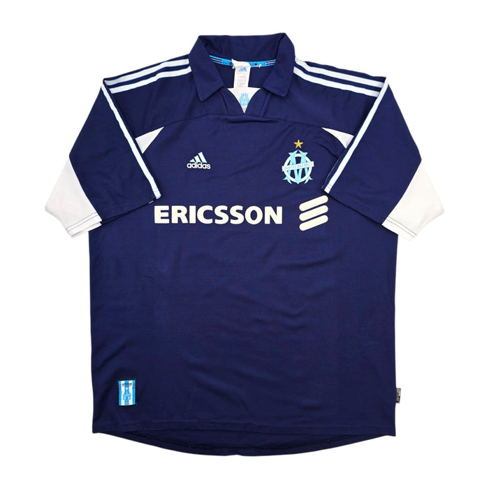 1999/00 Olympique Marseille Away Football Shirt (XL) Adidas #7 Pires - Football Finery - FF307643
