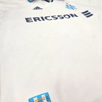 1999/00 Olympique Marseille Home Football Shirt (L) Adidas #11 Ravanelli - Football Finery - FF204479