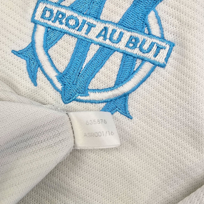 1999/00 Olympique Marseille Home Football Shirt (L) Adidas #11 Ravanelli - Football Finery - FF204479