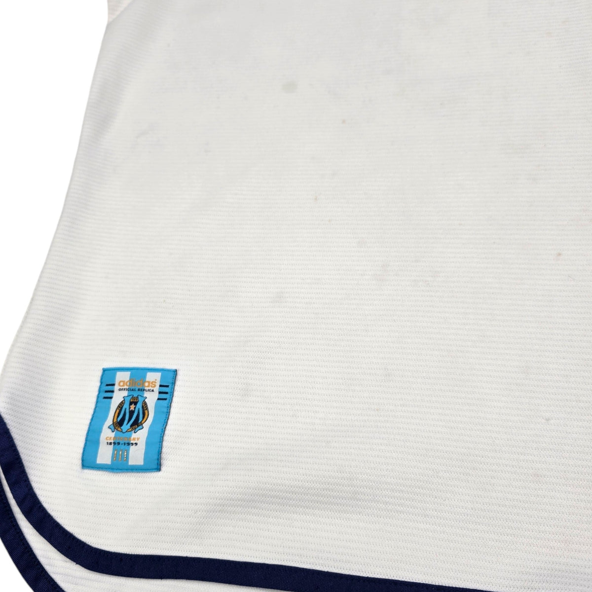 1999/00 Olympique Marseille Home Football Shirt (L) Adidas #11 Ravanelli - Football Finery - FF204479