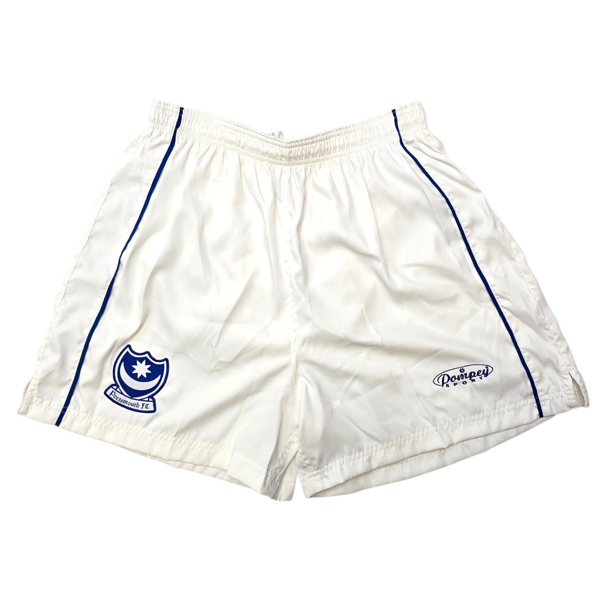 1999/00 Portsmouth Football Shorts (L) Pompey Sport | Home (BNWTs) - Football Finery - SS10006