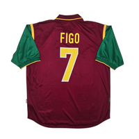 1999/00 Portugal Home Football Shirt (XL) Nike 7 Figo - Football Finery - FF304577