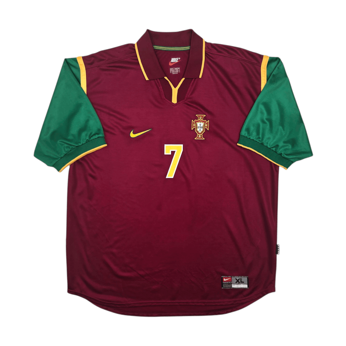 1999/00 Portugal Home Football Shirt (XL) Nike 7 Figo - Football Finery - FF304577