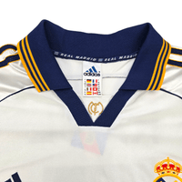 1999/00 Real Madrid Home Football Shirt (XL) Adidas 7 Raul - Football Finery - FF301400
