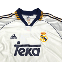 1999/00 Real Madrid Home Football Shirt (XL) Adidas 7 Raul - Football Finery - FF301400