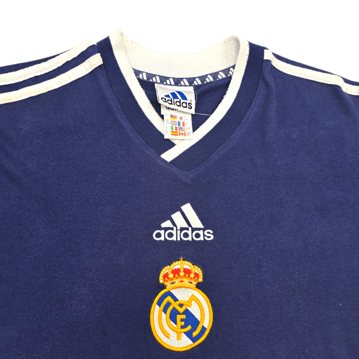 1999/00 Real Madrid Training Shirt (M) Adidas - Football Finery - FF304085