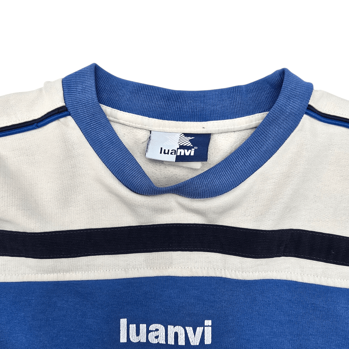 1999/00 Real Zaragoza Training Sweater (XL) Luanvi - Football Finery - FF204608