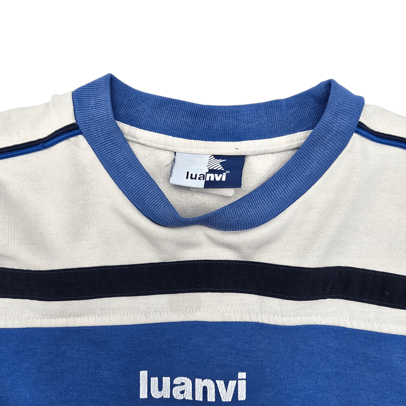 1999/00 Real Zaragoza Training Sweater (XL) Luanvi - Football Finery - FF204608