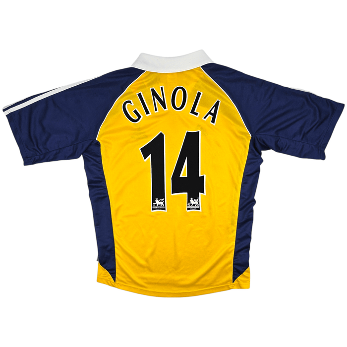 1999/00 Tottenham Hotspur Away Football Shirt (M) Adidas #14 Ginola - Football Finery - FF300046