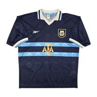 1999/01 Argentina Away Football Shirt (XL) Reebok - Football Finery - FF301488