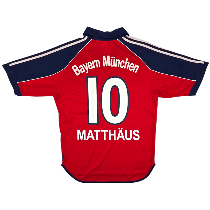1999/01 Bayern Munich Home Football Shirt (S) Adidas #10 Matthaus - Football Finery - FF300075