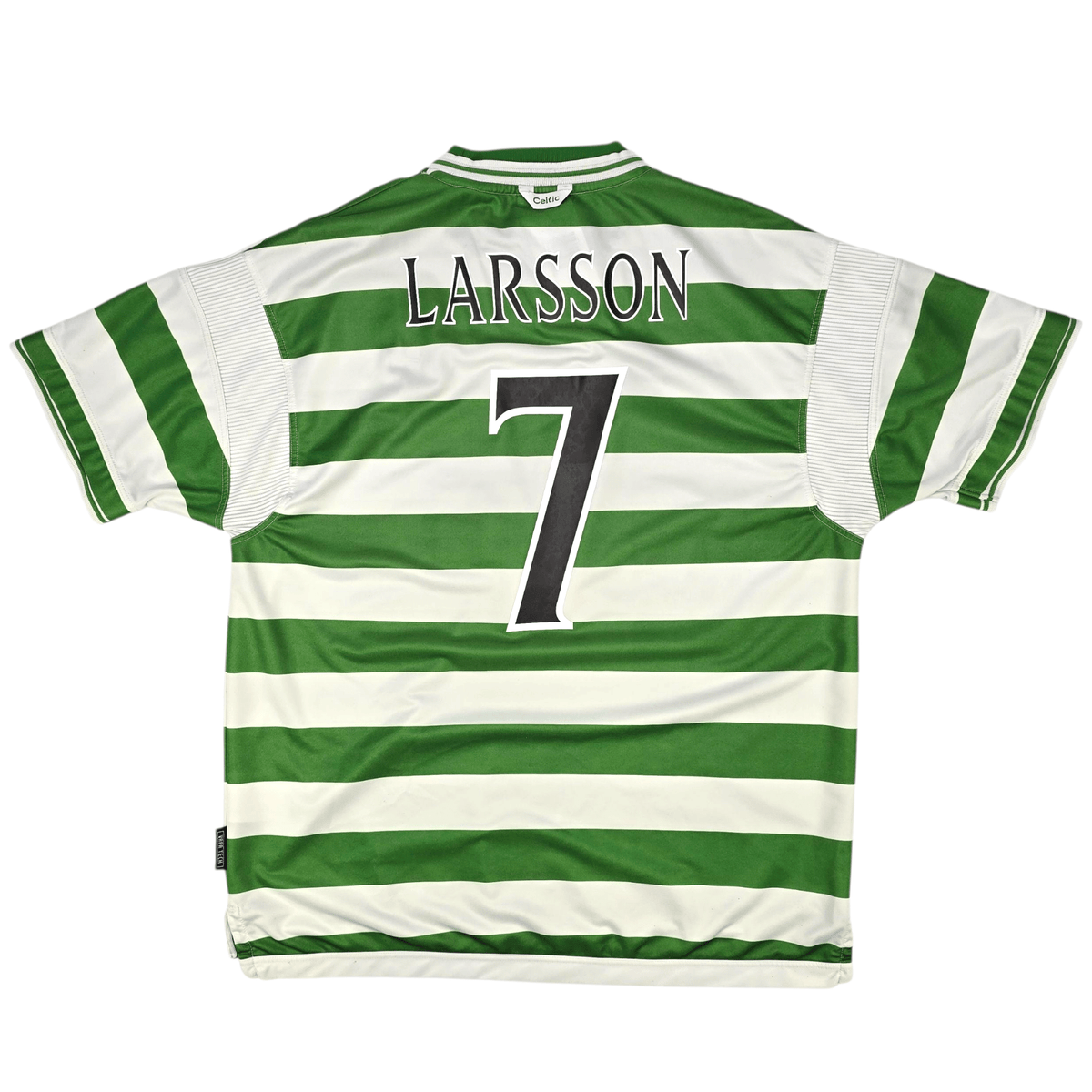 1999/01 Celtic Home Football Shirt (2XL) Umbro 7 Larsson - Football Finery - FF301861