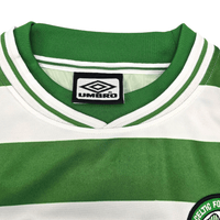 1999/01 Celtic Home Football Shirt (2XL) Umbro 7 Larsson - Football Finery - FF301861