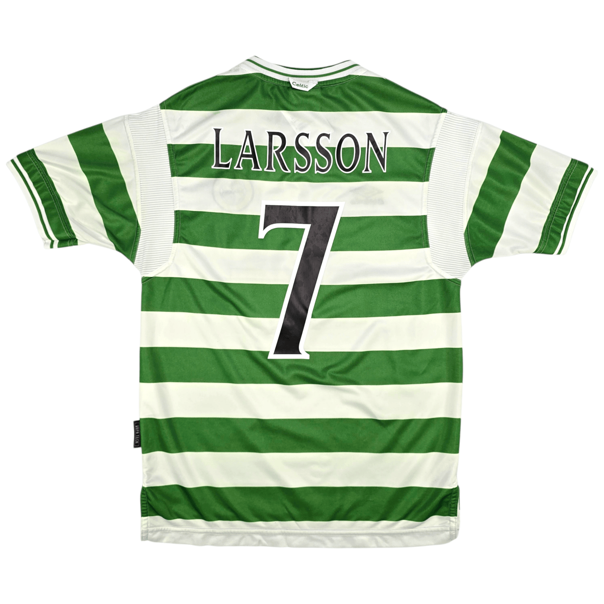 1999/01 Celtic Home Football Shirt (M) Umbro 7 Larsson - Football Finery - FF302168