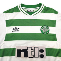 1999/01 Celtic Home Football Shirt (S) Umbro - Football Finery - FF306823