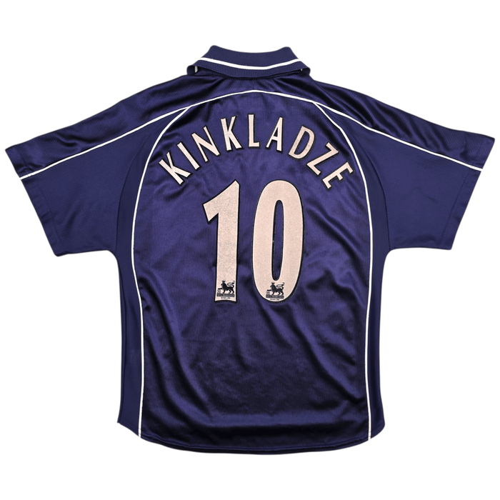 1999/01 Derby County Away Football Shirt (S) Puma 10 Kinkladze - Football Finery - FF304656