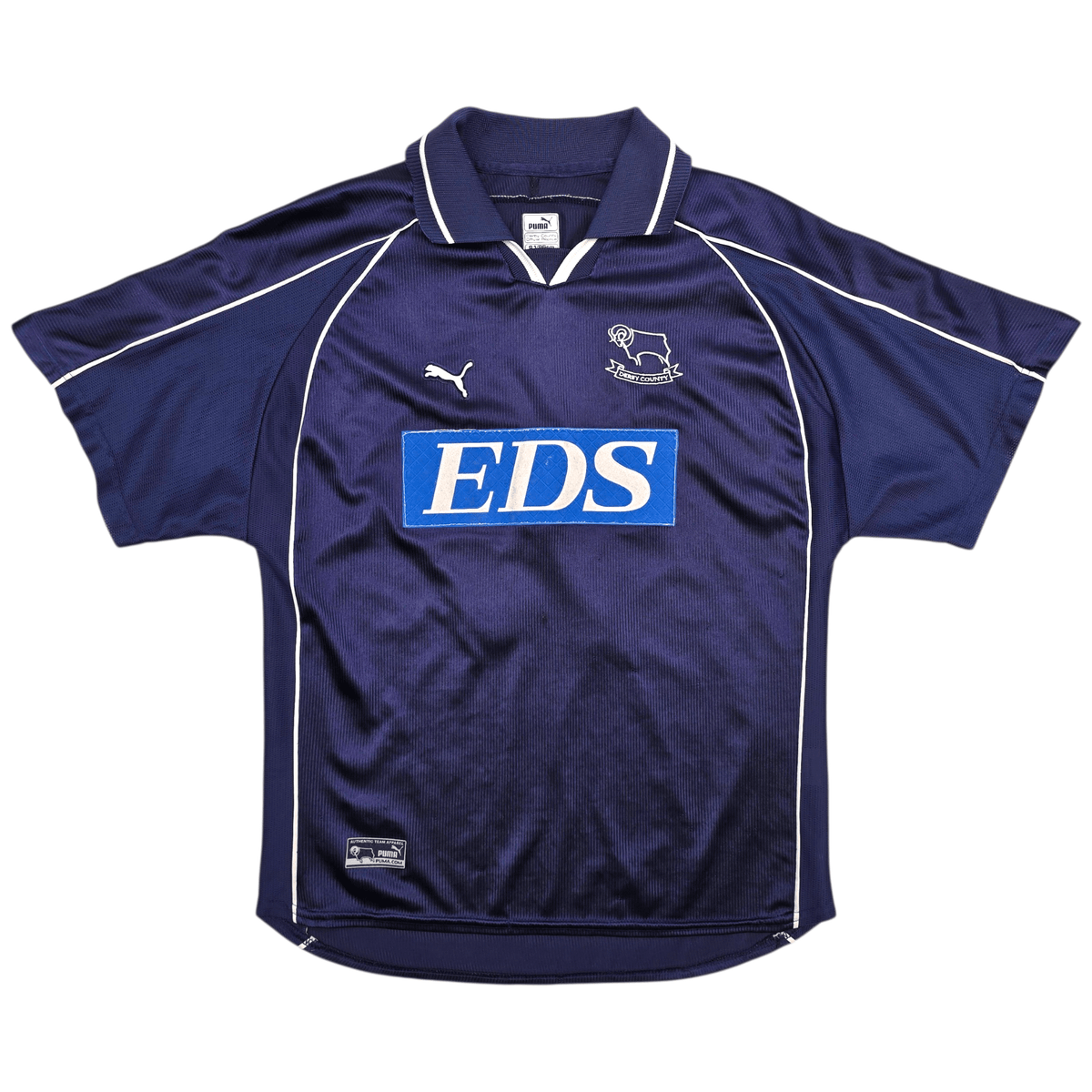 1999/01 Derby County Away Football Shirt (S) Puma 10 Kinkladze - Football Finery - FF304656