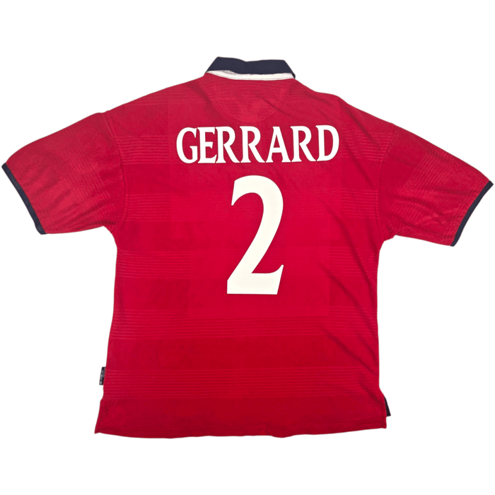 1999/01 England Away Football Shirt (L) Umbro 2 Gerrard - Football Finery - FF302708