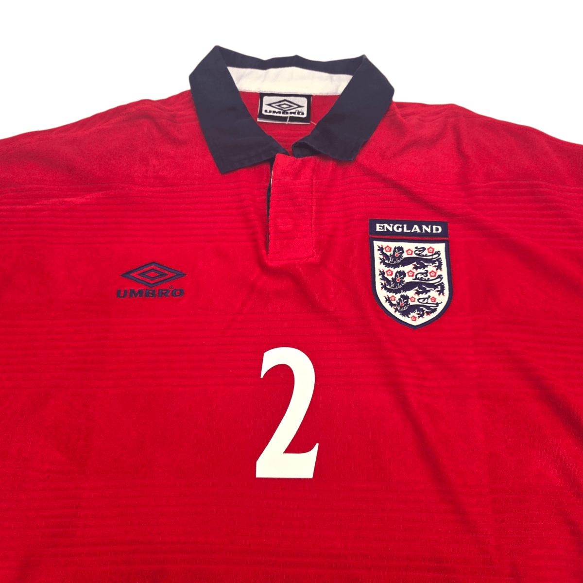 1999/01 England Away Football Shirt (L) Umbro 2 Gerrard - Football Finery - FF302708