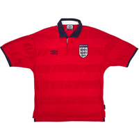 1999/01 England Away Football Shirt (M) Umbro - Football Finery - FF305831