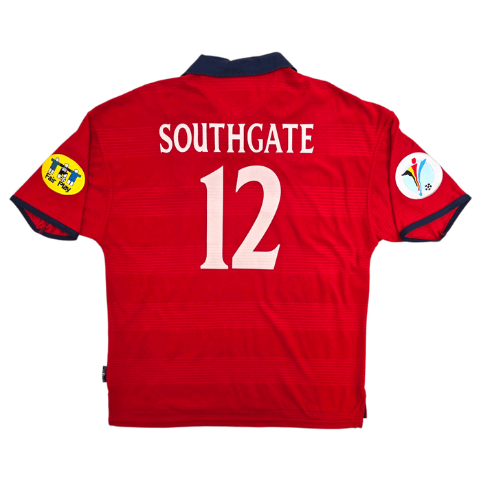 1999/01 England Away Football Shirt (XL) Umbro 12 Southgate - Football Finery - FF302696