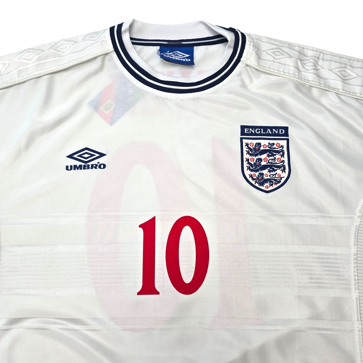 1999/01 England Home Football Shirt (XL) Umbro 10 Owen - Football Finery - FF304791