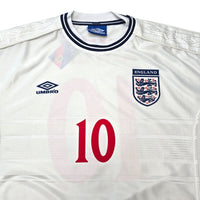 1999/01 England Home Football Shirt (XL) Umbro 10 Owen - Football Finery - FF304791