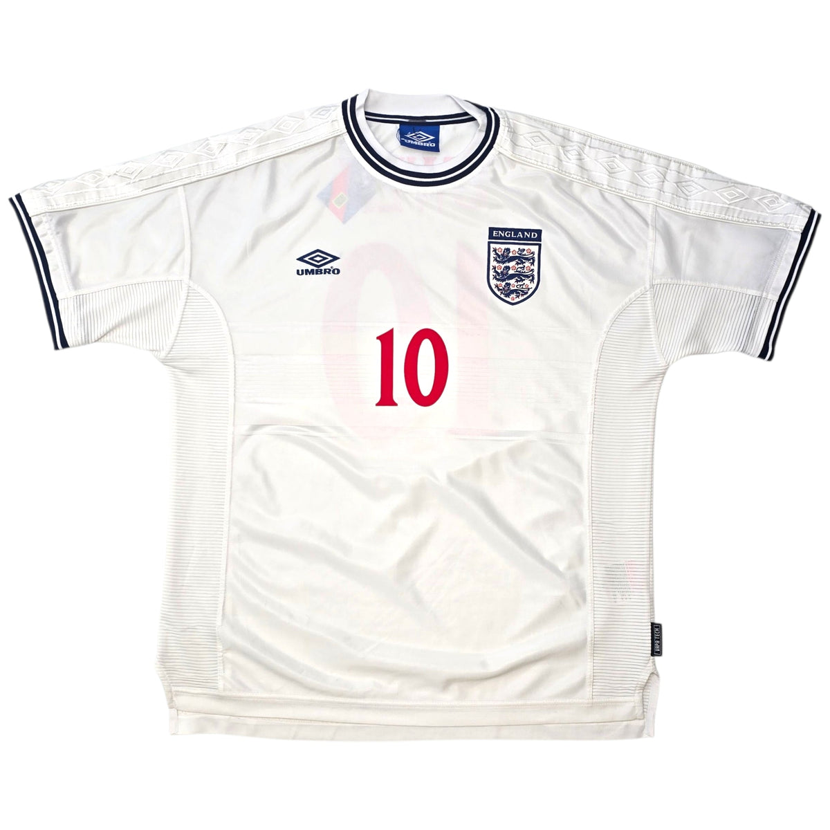 1999/01 England Home Football Shirt (XL) Umbro 10 Owen - Football Finery - FF304791
