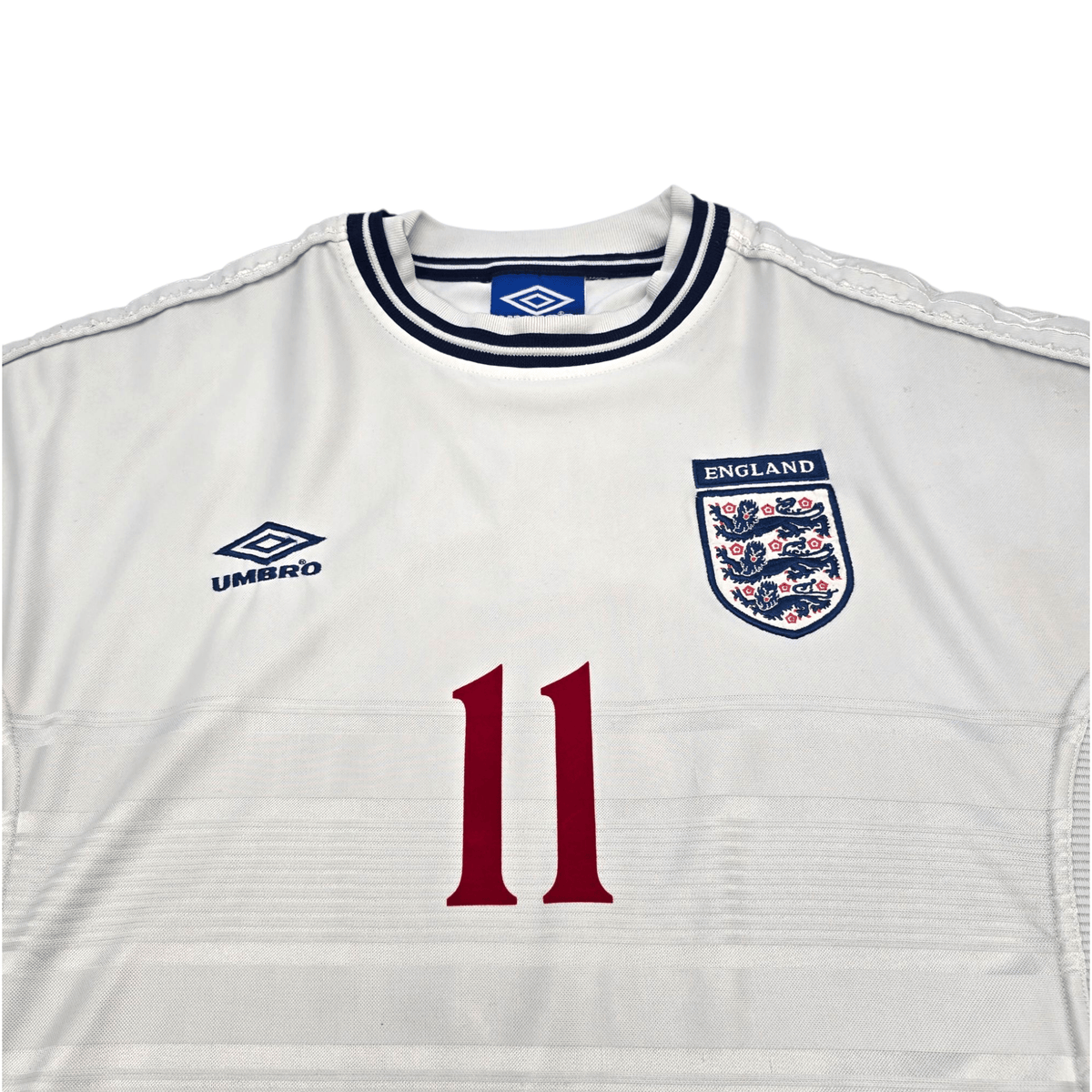 1999/01 England Home Football Shirt (XL) Umbro 11 McManaman - Football Finery - FF300674