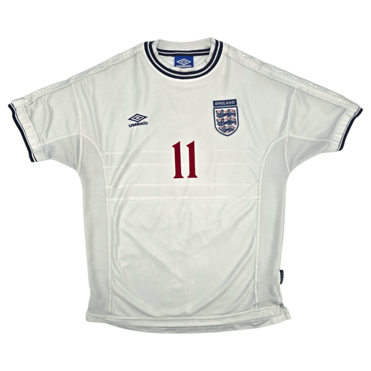 1999/01 England Home Football Shirt (XL) Umbro 11 McManaman - Football Finery - FF300674