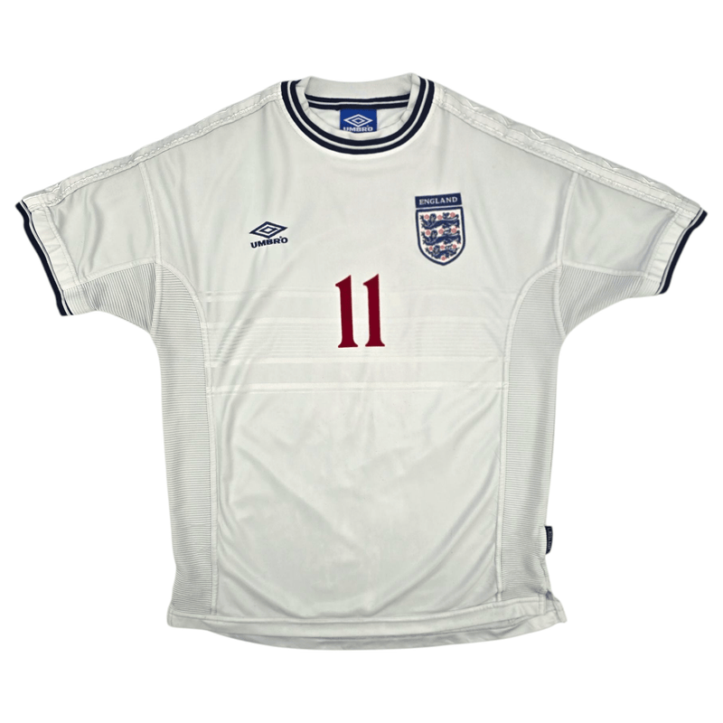 1999/01 England Home Football Shirt (XL) Umbro 11 McManaman - Football Finery - FF300674