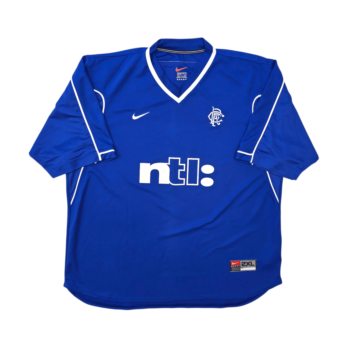 1999/01 Glasgow Rangers Home Football Shirt (2XL) Nike - Football Finery - FF301306