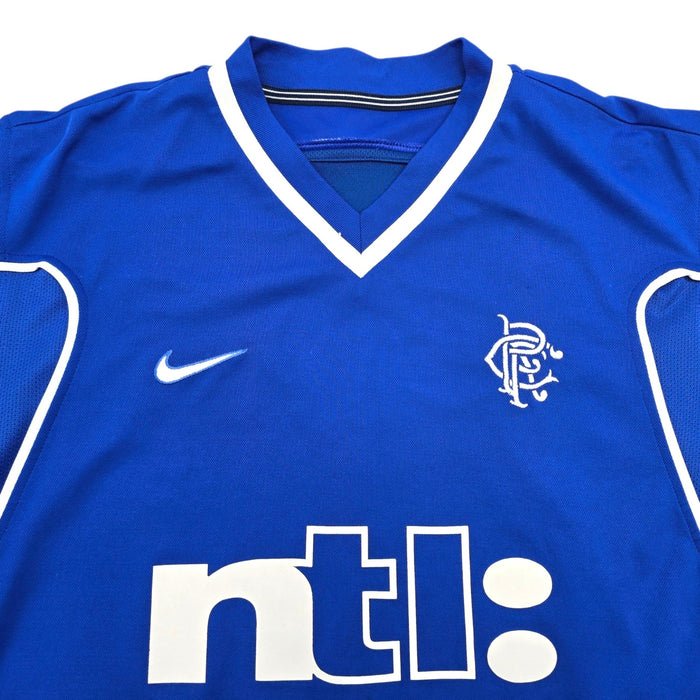 1999/01 Glasgow Rangers Home Football Shirt (M) Nike - Football Finery - FF308053