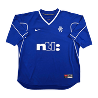 1999/01 Glasgow Rangers Home Football Shirt (XL) Nike - Football Finery - FF305506
