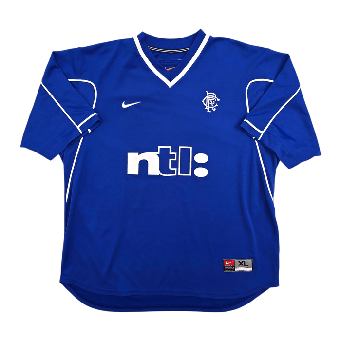 1999/01 Glasgow Rangers Home Football Shirt (XL) Nike - Football Finery - FF305506