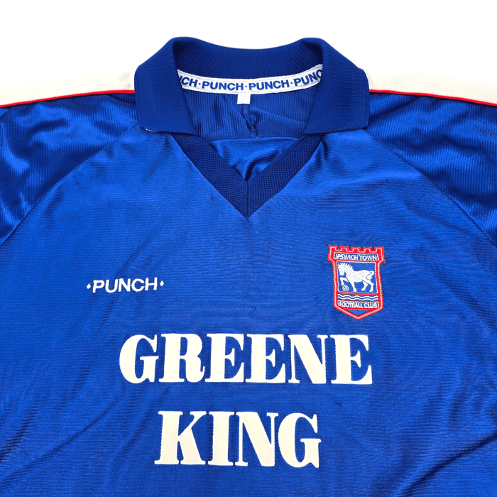1999/01 Ipswich Town Home Football Shirt (L) Punch - Football Finery - FF300081
